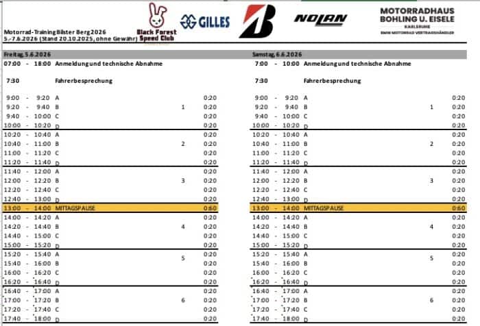 Motorrad-Renntraining - Bilster Berg 5.-6.6.2026 – Bild 5