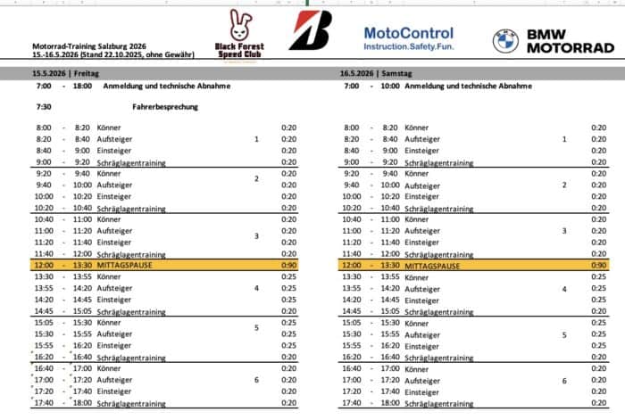 Motorrad-Renntraining–Salzburgring 15.-16.5.2026 – Bild 5